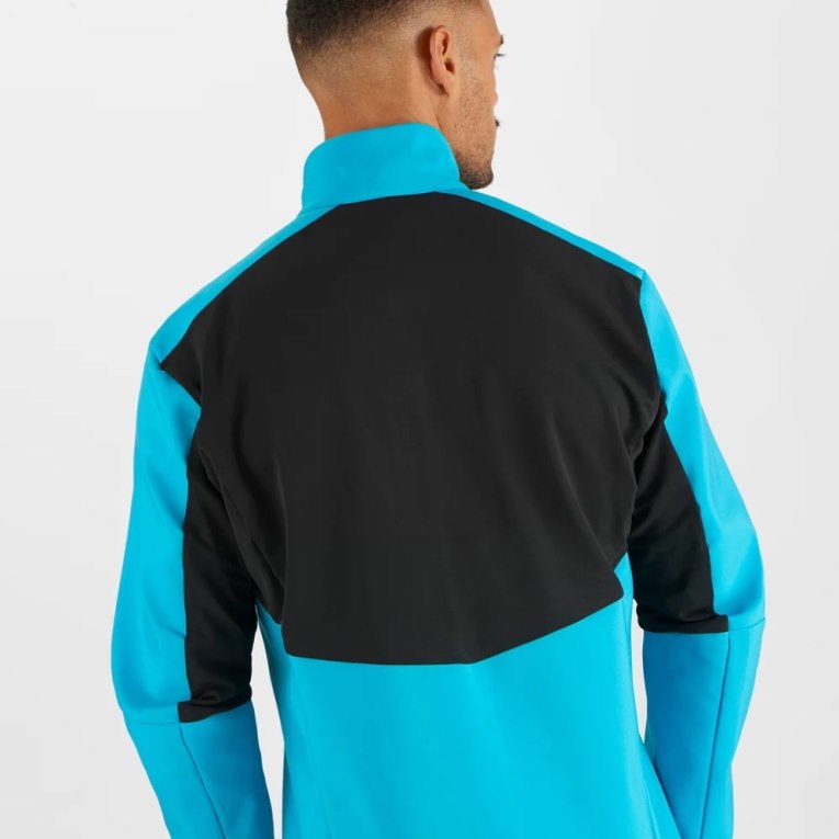 Turquoise Salomon Agile Men's Shell Jackets | IE BD3916